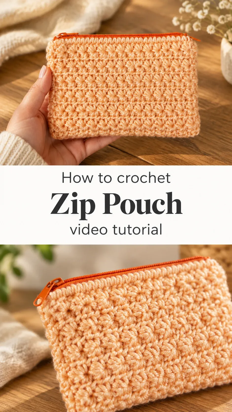 Crochet Zip Pouch: A Chic and Practical Essential