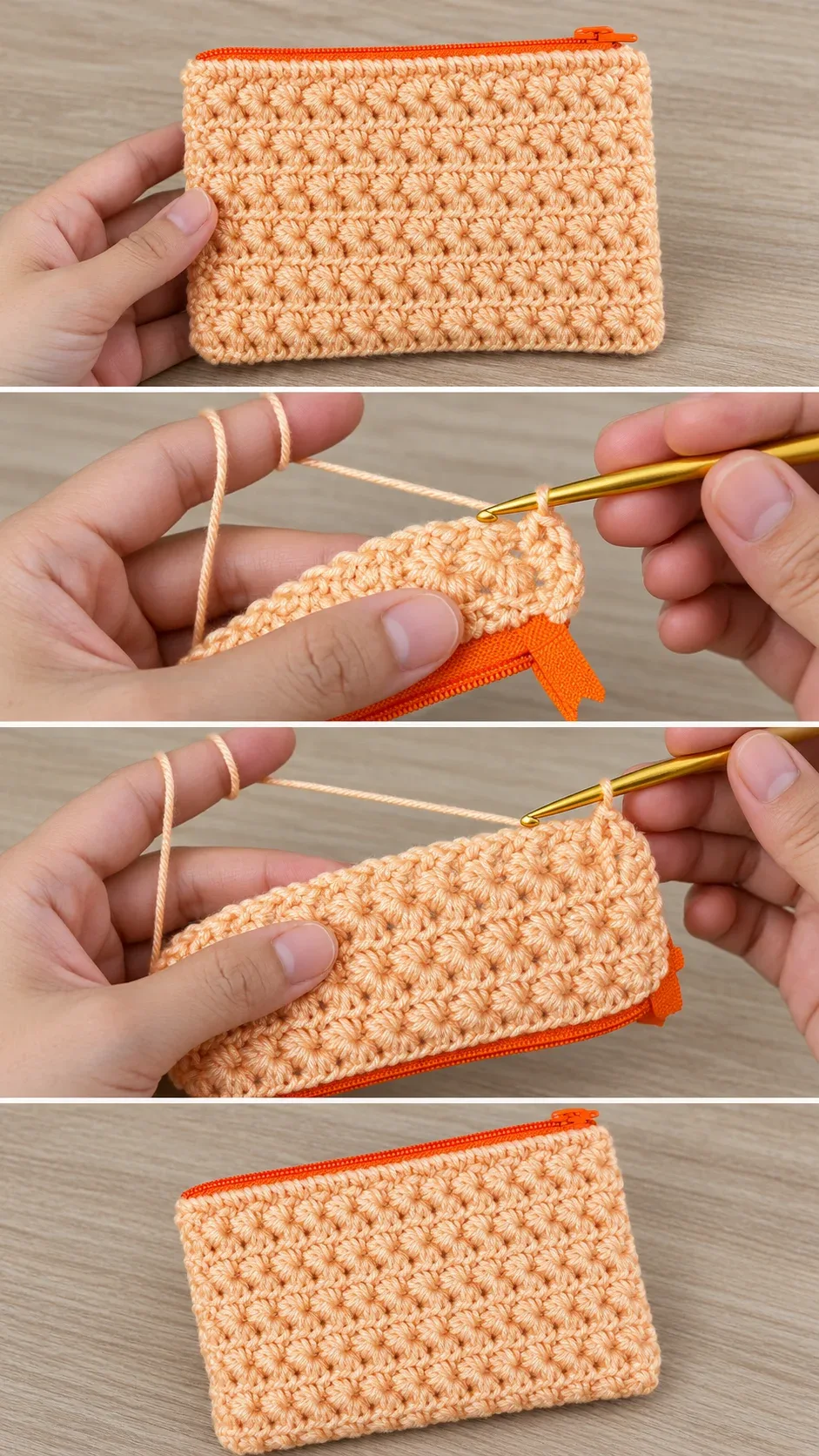 Crochet Zip Pouch: A Chic and Practical Essential pattern
