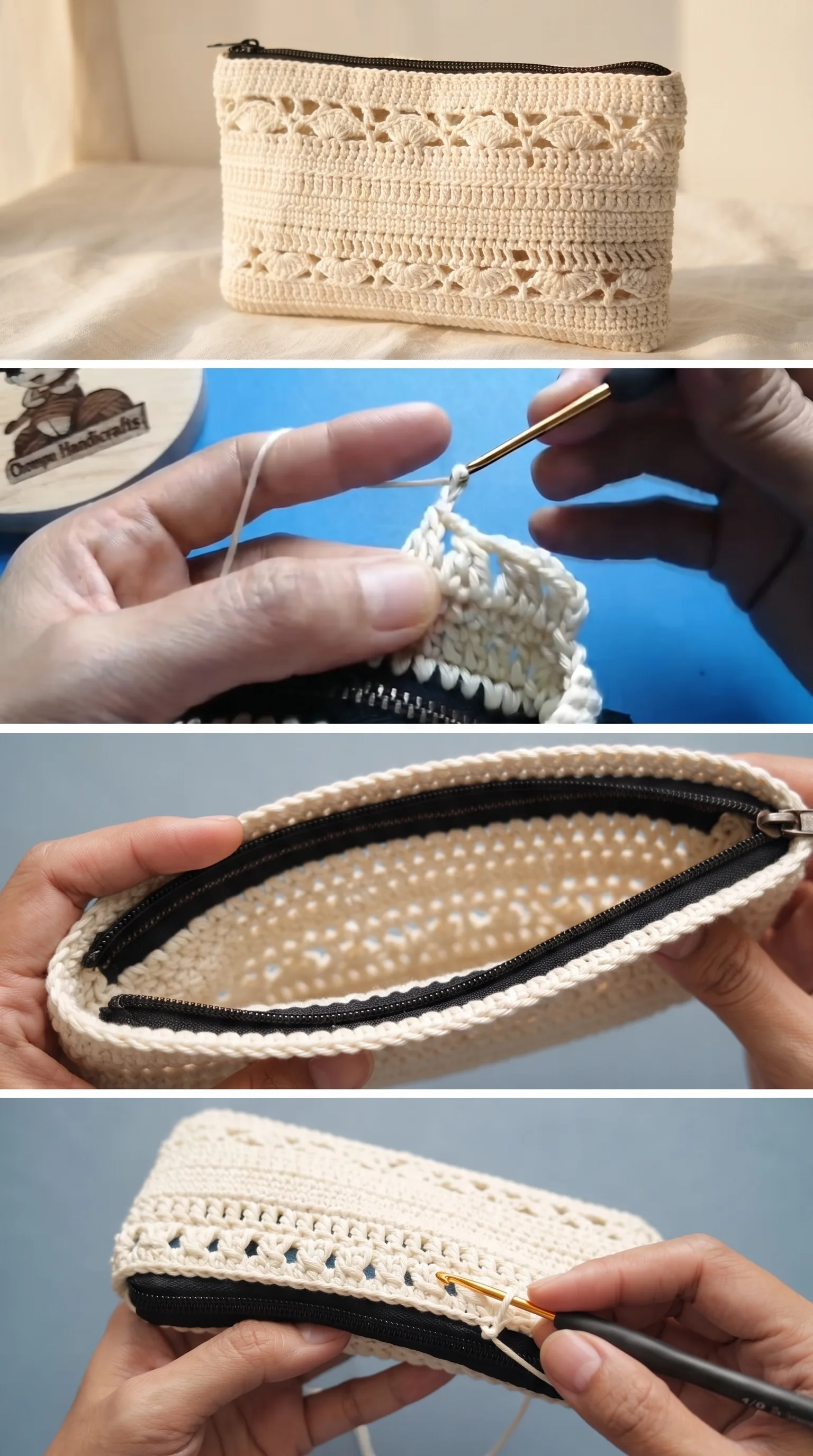 Crochet Zippered Pouch: A Chic Everyday Essential pattern