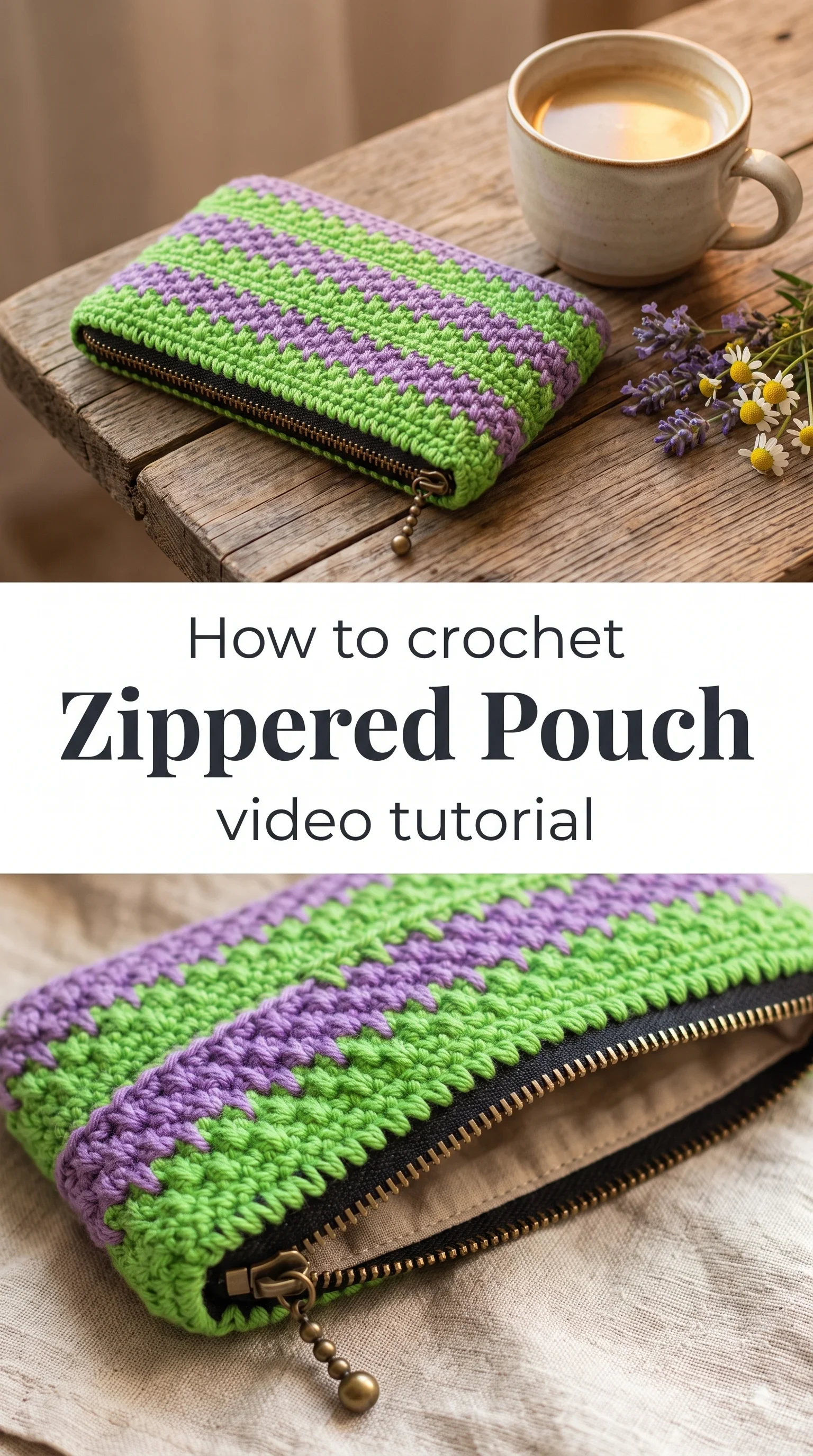 Crochet Zippered Pouch: A Practical Everyday Accessory