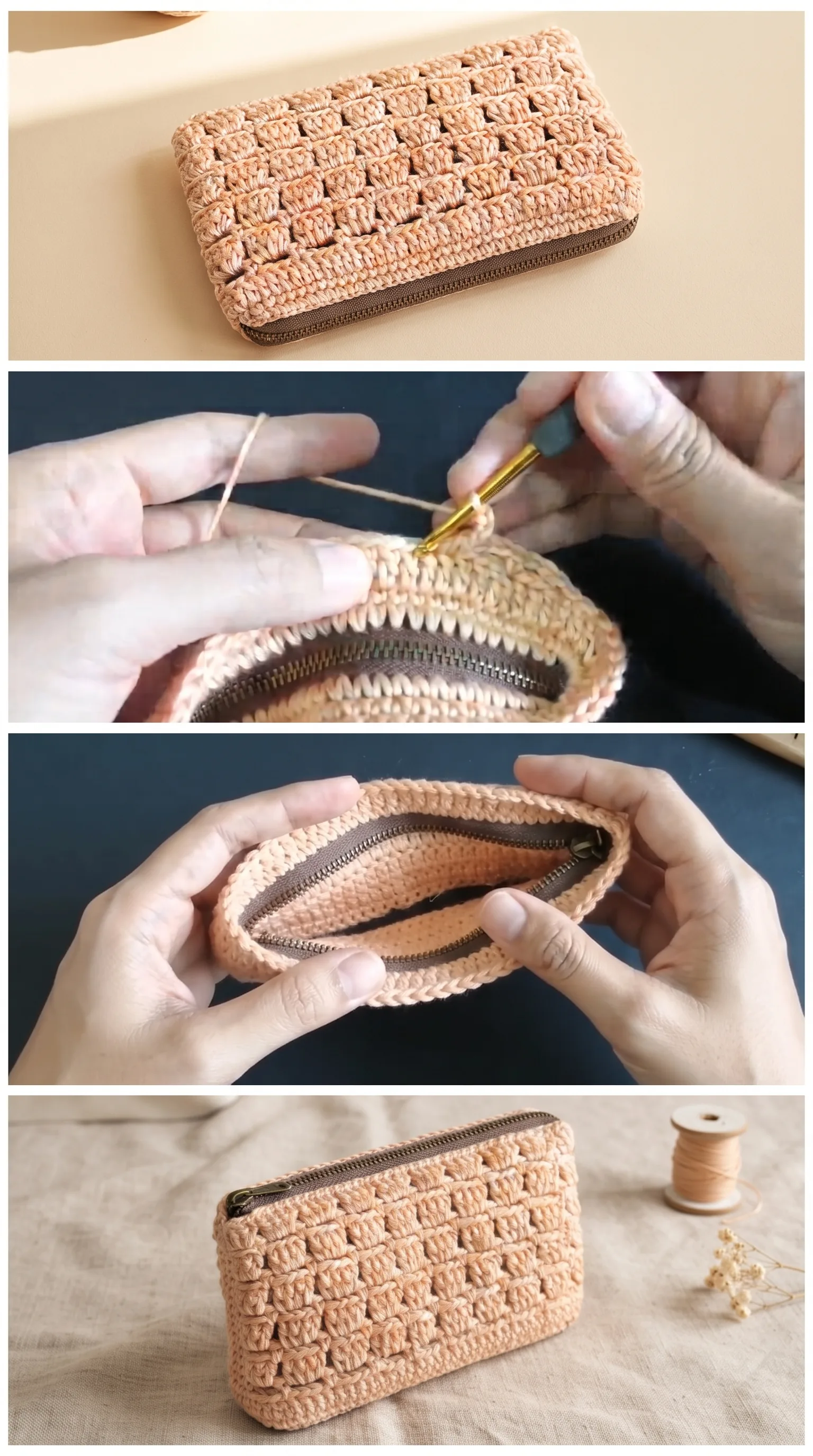 Crochet Zippered Purse: A Practical Handmade Essential pattern
